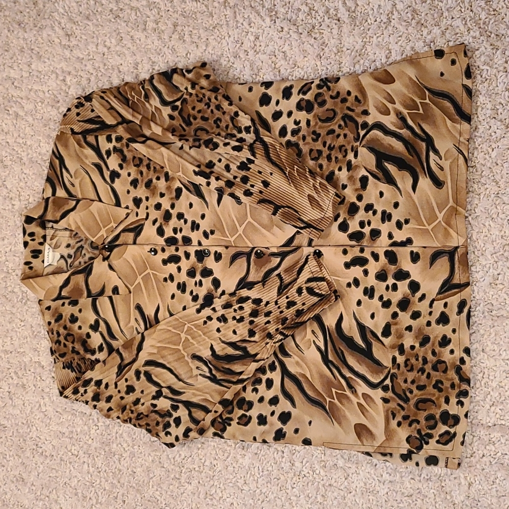 Animal print blouse cheetah leopard